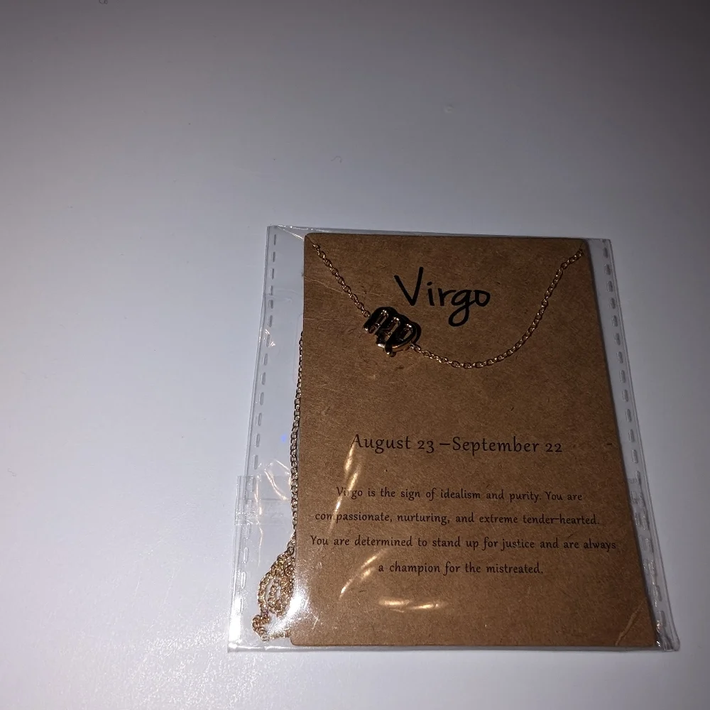 Zodiac Virgo Sign Fashion Necklaces - Picture 2 of 8